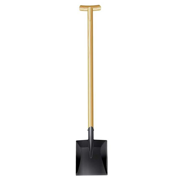 BuildWorx Square Mouth Shovel With T Handle