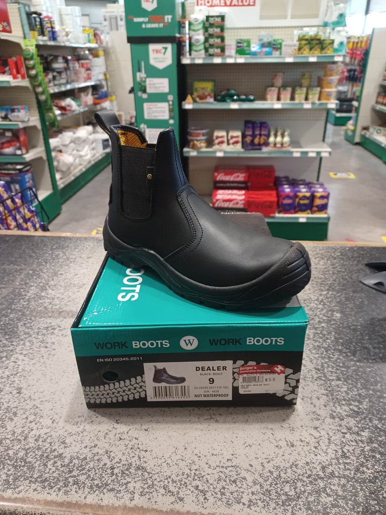 Westaro Dealer Black Safety Boots