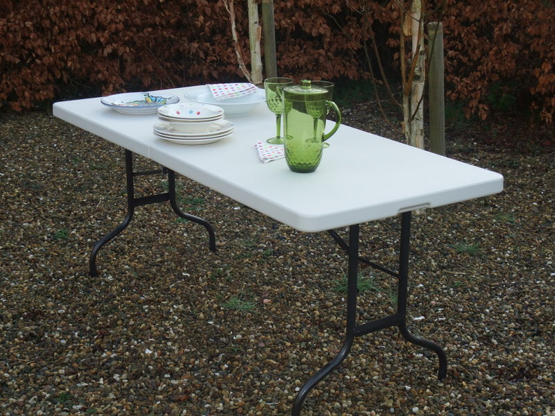 Party Folding Table - White