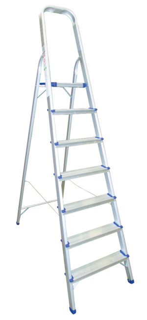 Buildworx 7 Tread Aluminium  Step Ladder