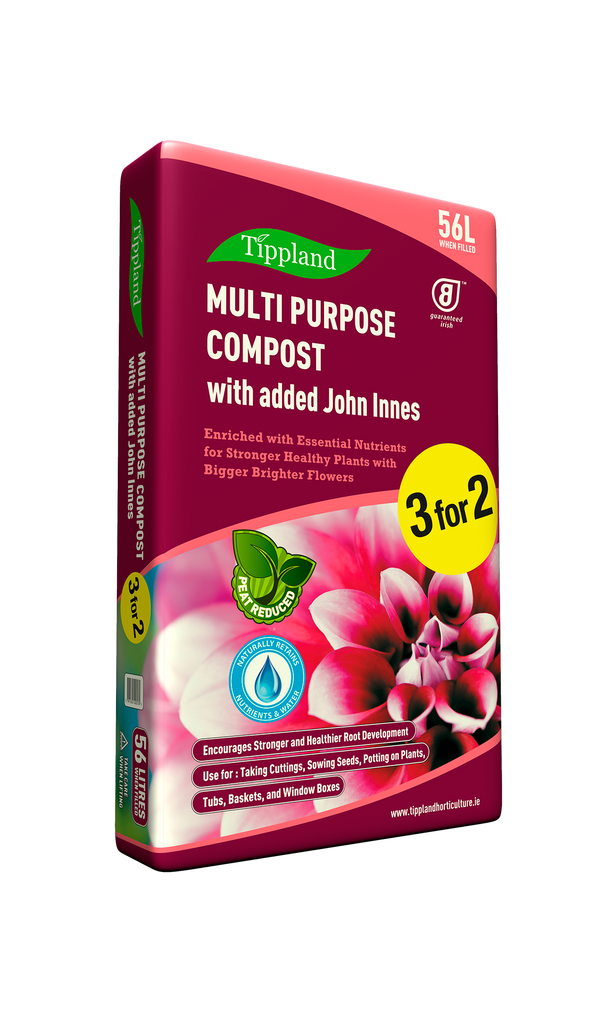 Tippland Multipurpose Compost With Added John Innes 56L - Each
