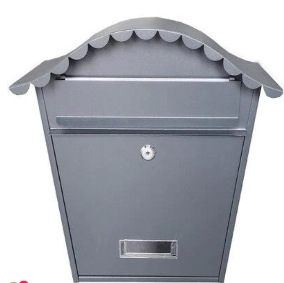 Manor Steel Traditional Postbox Grey