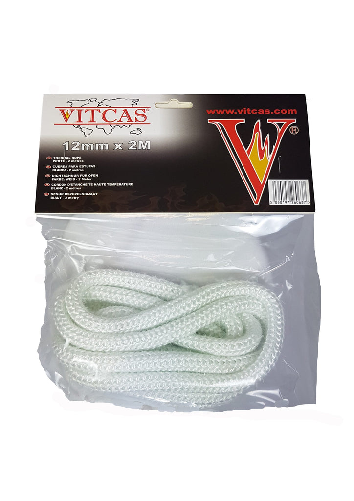 White Stove Fire Rope 12mm x 2m