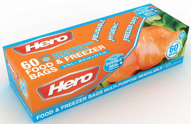 Hero Multi Purpose Double Seal Food and Freezer 60's