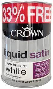 Crown Liquid Satin Pure Brilliant White 1l