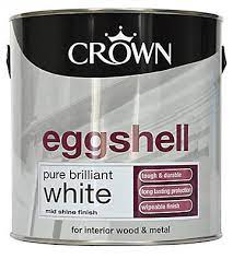 Crown Eggshell Pure Brilliant White 2.5L